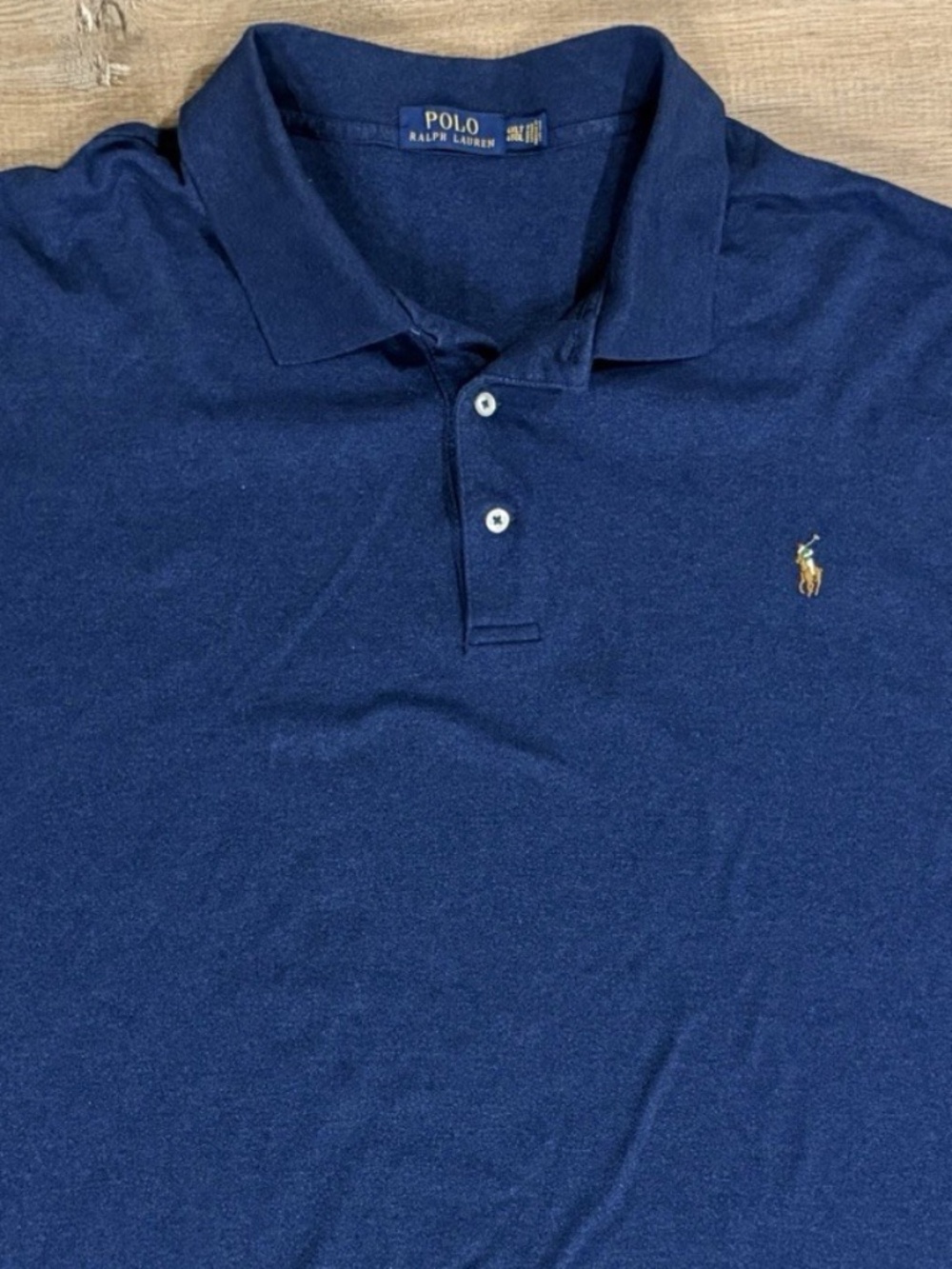 Polo Ralph Lauren Heather Blue 4XLT Men's Polo